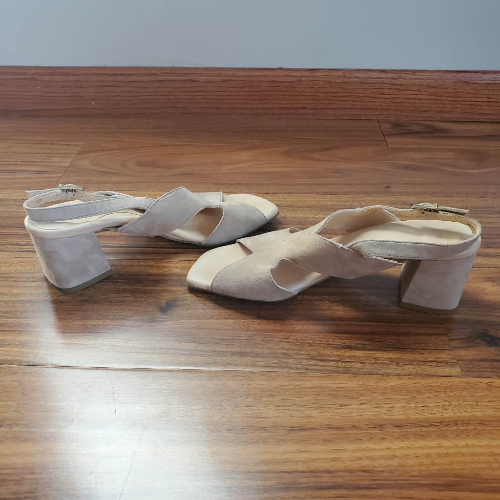 Paul Green Remy Suede Cross Strap With Buckle Block Heel